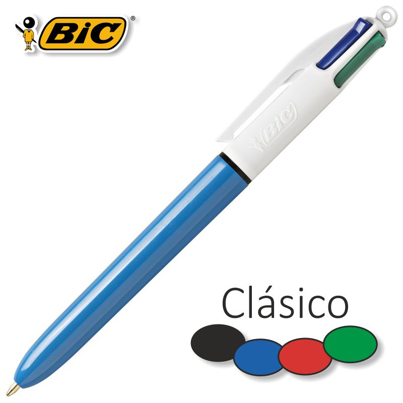 LAPICERO BIC 4 COLORES PASTEL Y NORMAL