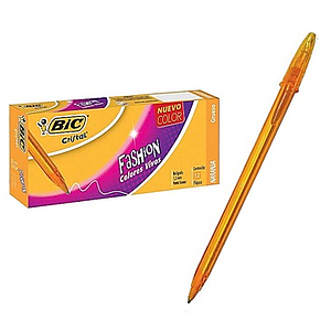 LAPICERO BIC GRUESO Y EXTRA GRUESO NARANJA