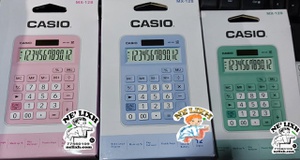 CALCULADORA ESCRITORIO CASIO MX-12B-GN-W-DC 12 DIG. COLORES