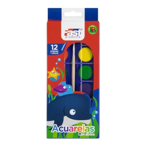 ACUARELA FAST AC-01 CAJA DE 12 COLORES