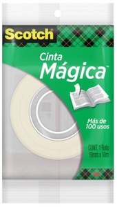 TAPE INVISIBLE MAGICA 18MM 10M SCOTCH EN BOLSA