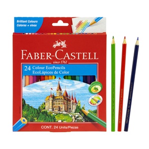 CRAYONES FABER CASTELL DE 24 COLORES