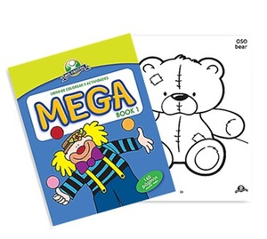 LIBRO COLOREAR MEGA BOOK 1