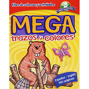 LIBRO COLOREAR MEGA TRAZOS Y COLORES