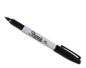 MARCADOR PERMANENTE SHARPIE FINO NEGRO