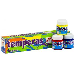 TEMPERA FAST 6 COLORES 30ML