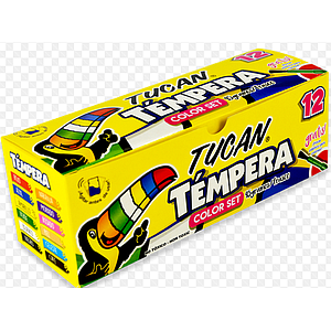 TEMPERA TUCAN DE 12 COLORES 45 GRS